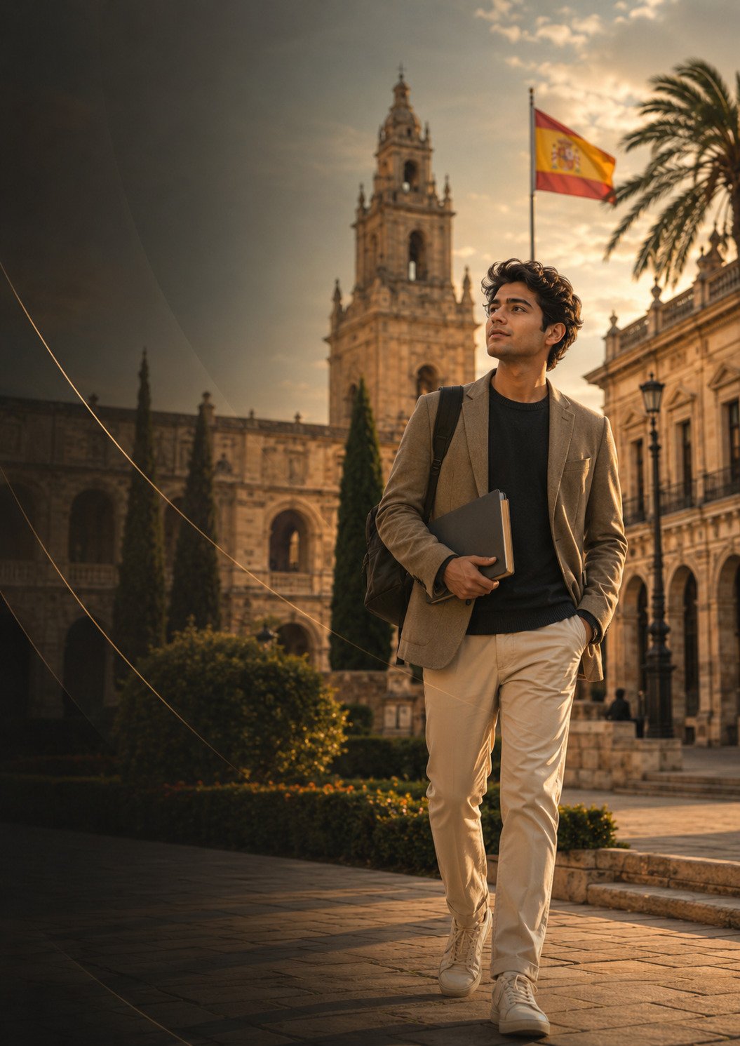 Spain study abroad brochure cover preview