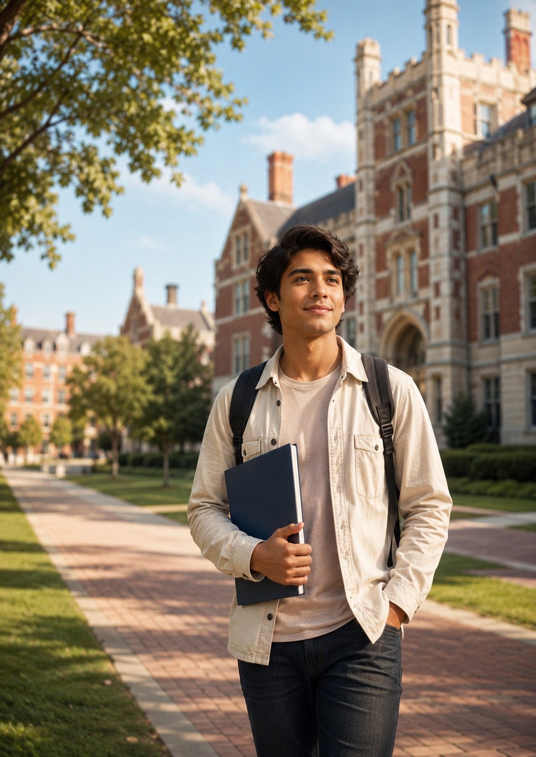 USA study abroad brochure cover preview